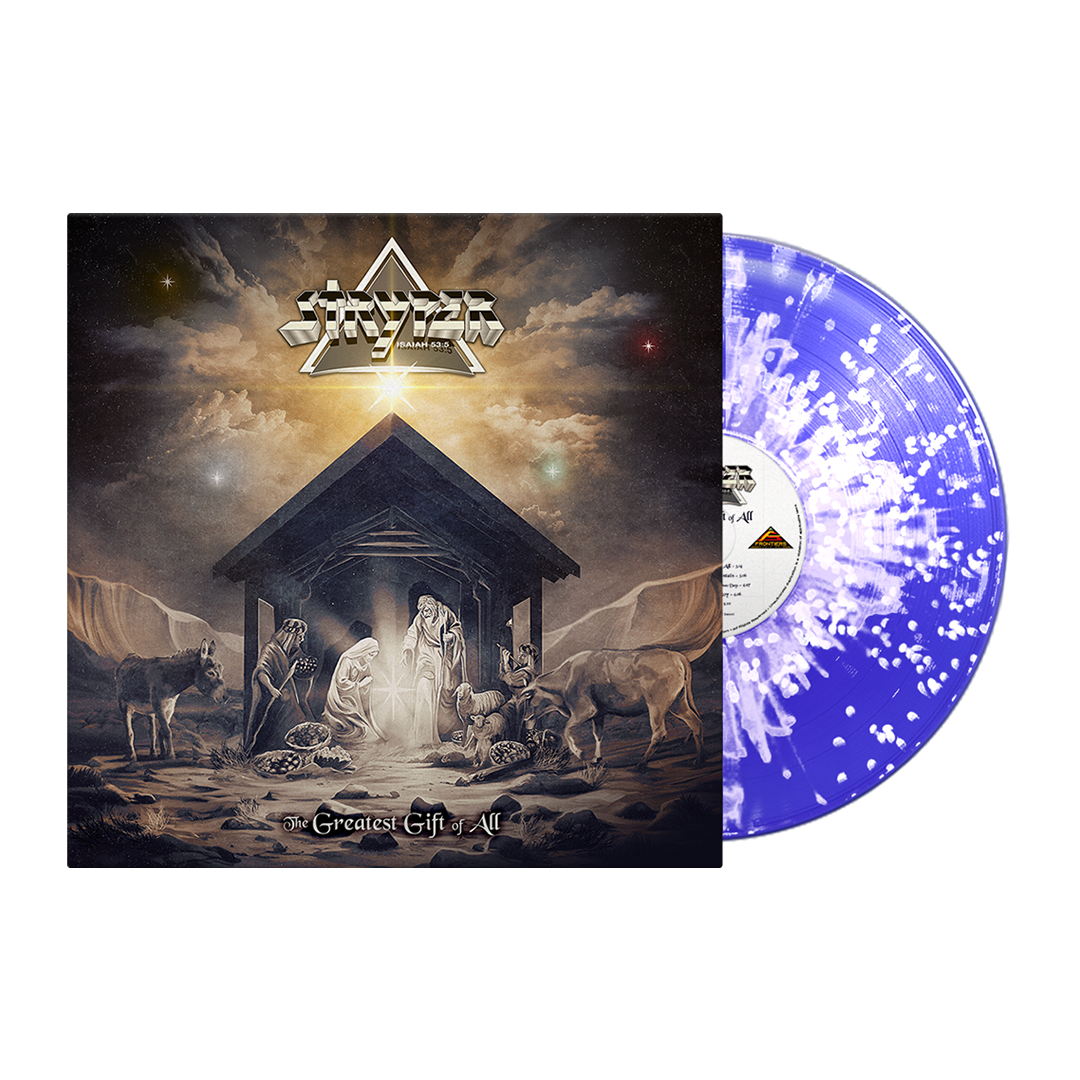 Stryper - The Greatest Gift Of All - Snowfall: Blue/White Splatter Vin
