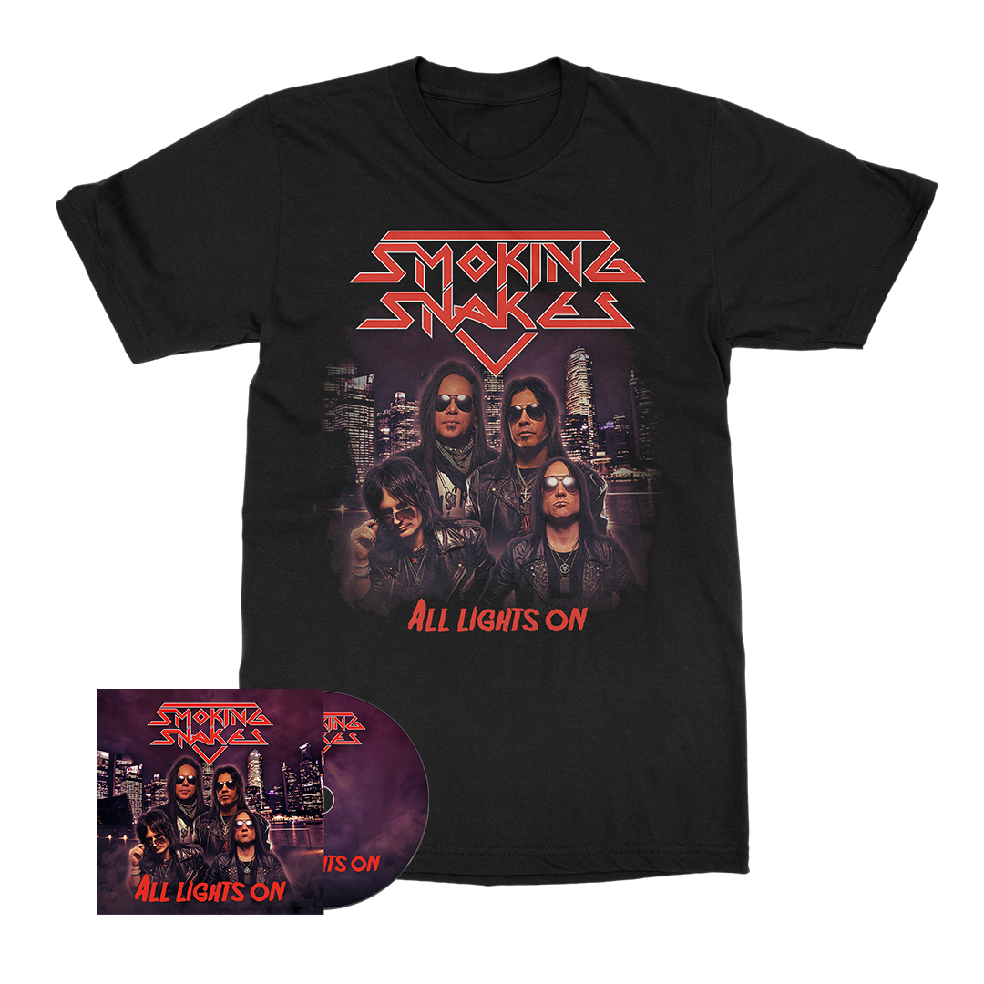 Smoking Snakes - All Lights On - CD Merch Bundle