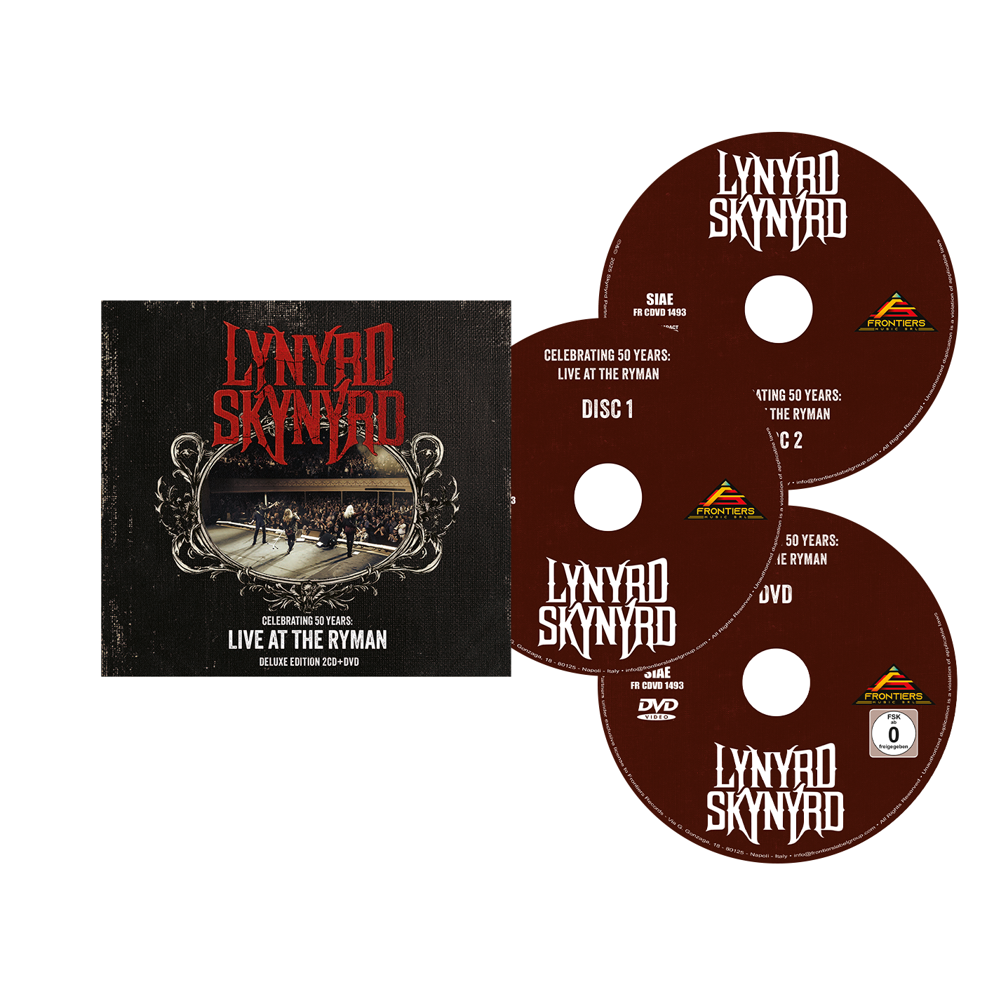 Lynyrd Skynyrd - Celebrating 50 Years - Live At The Ryman - 2CD+DVD