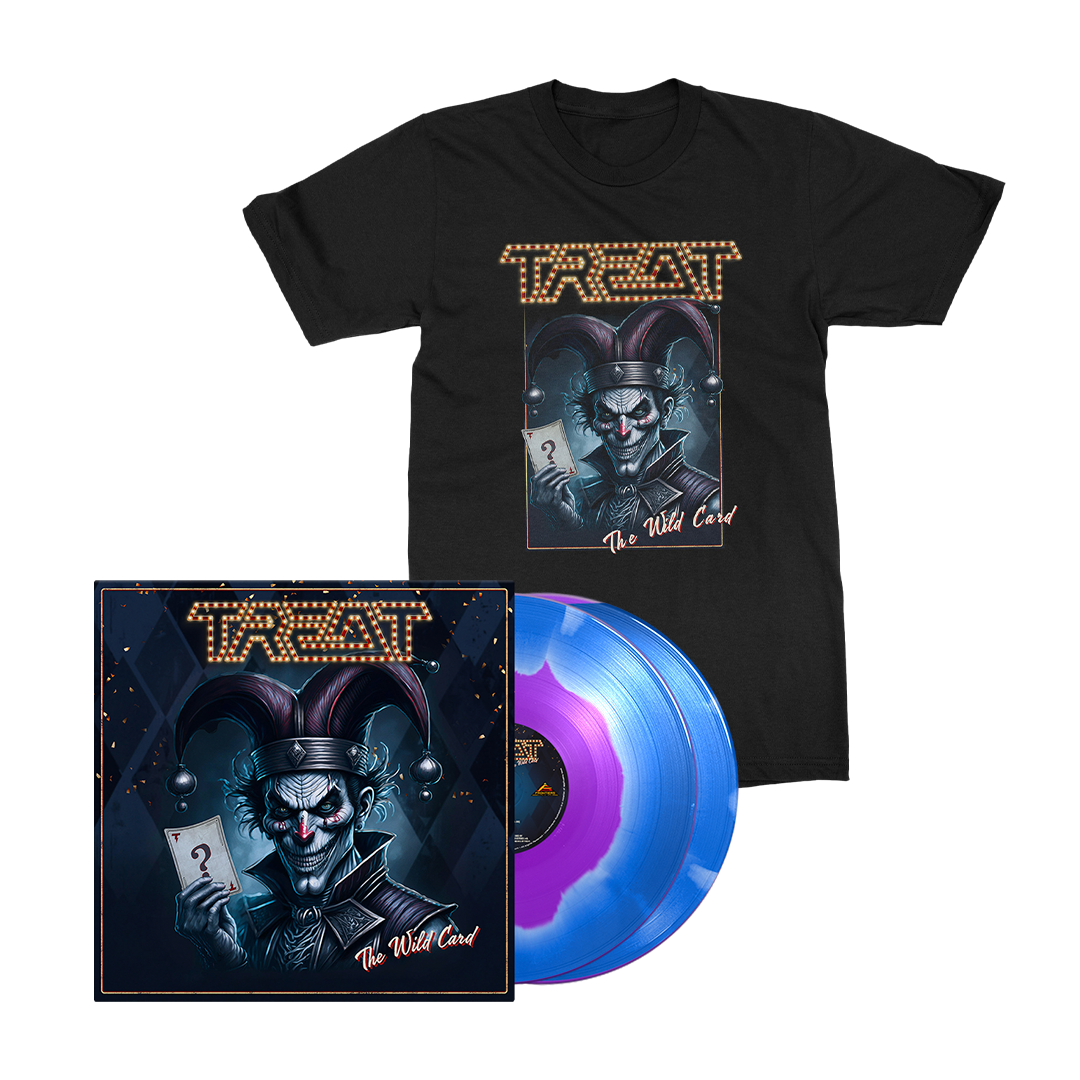 Treat - The Wild Card - Purple / Sky Blue Corona Vinyl Merch Bundle