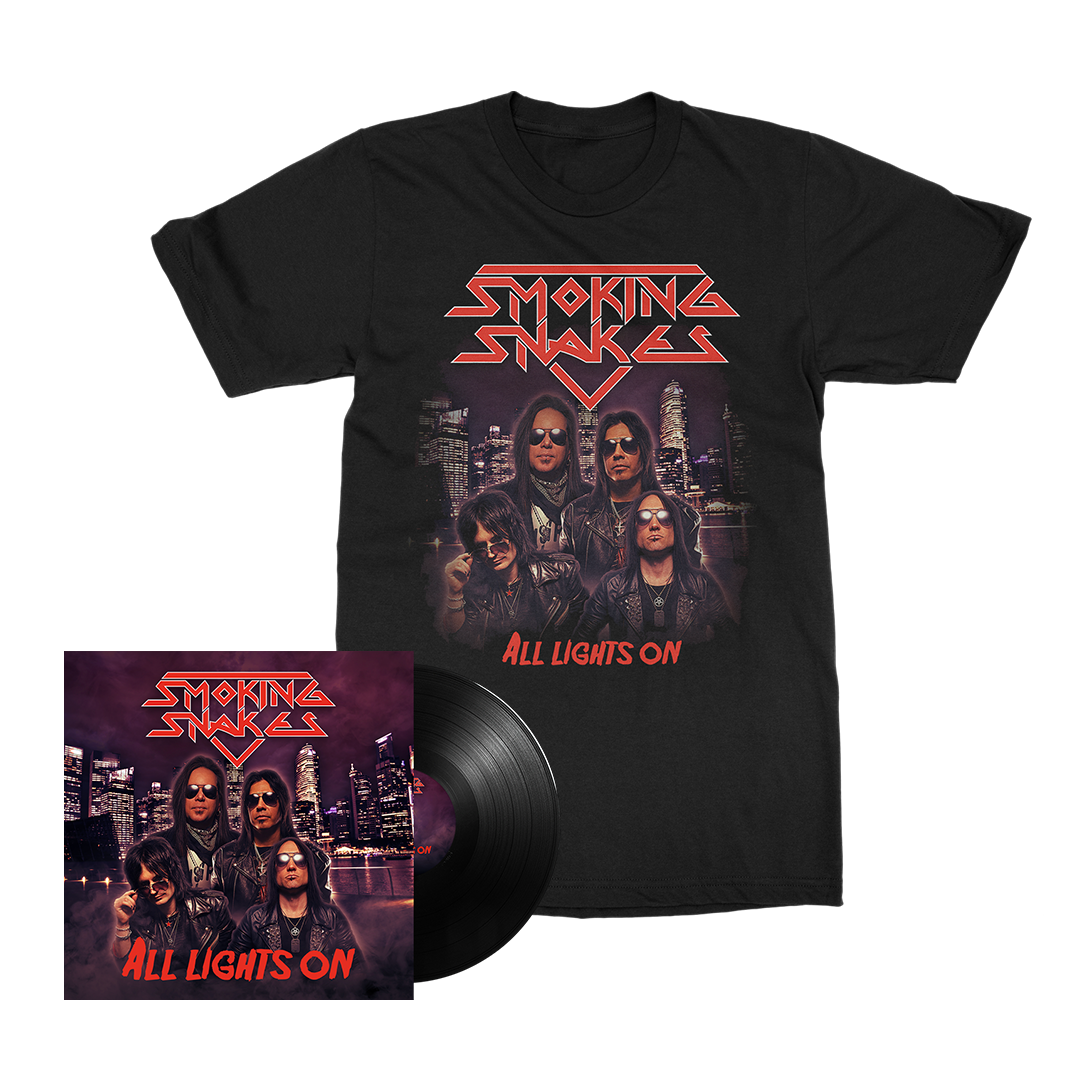 Smoking Snakes - All Lights On - Vinyl Merch Bundle