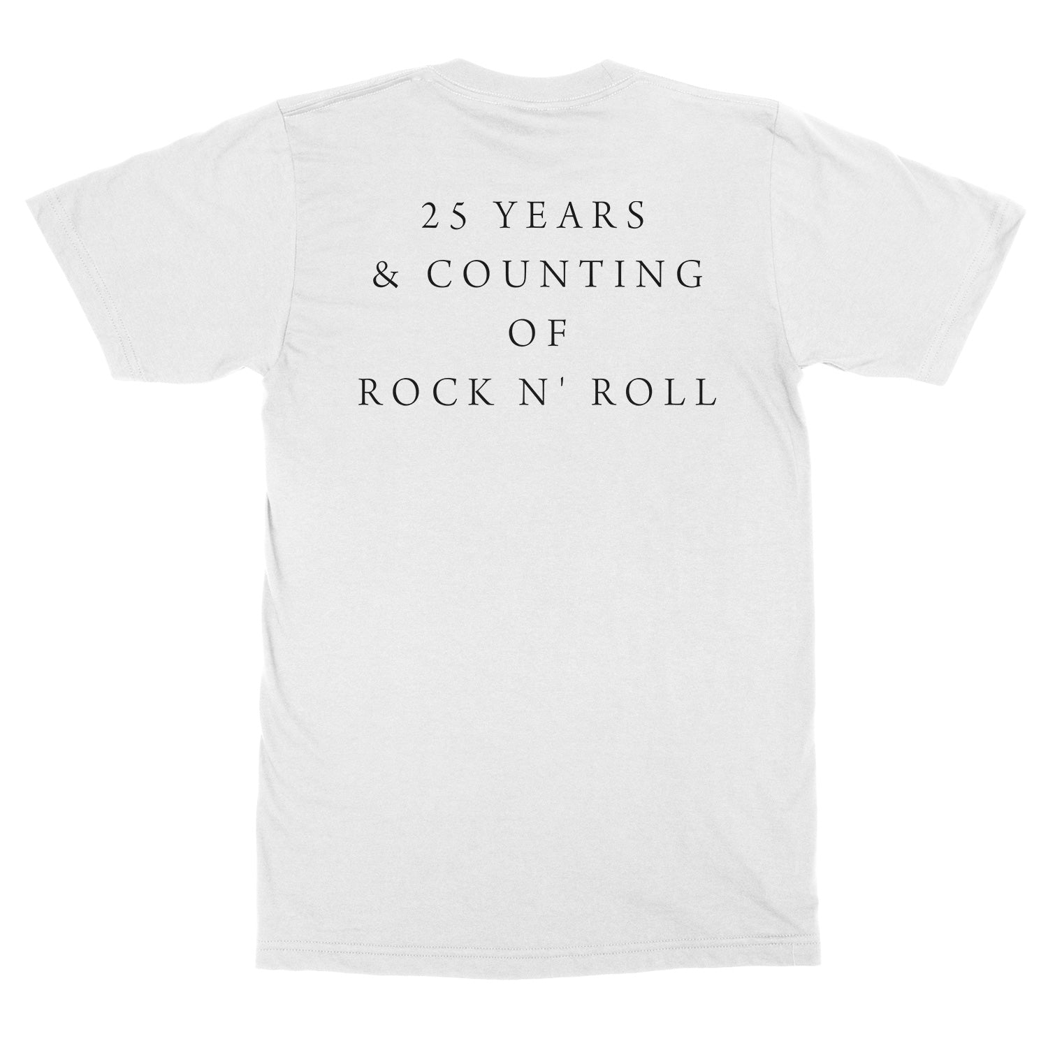 FRONTIERS LABEL - White 25 Years T Shirt