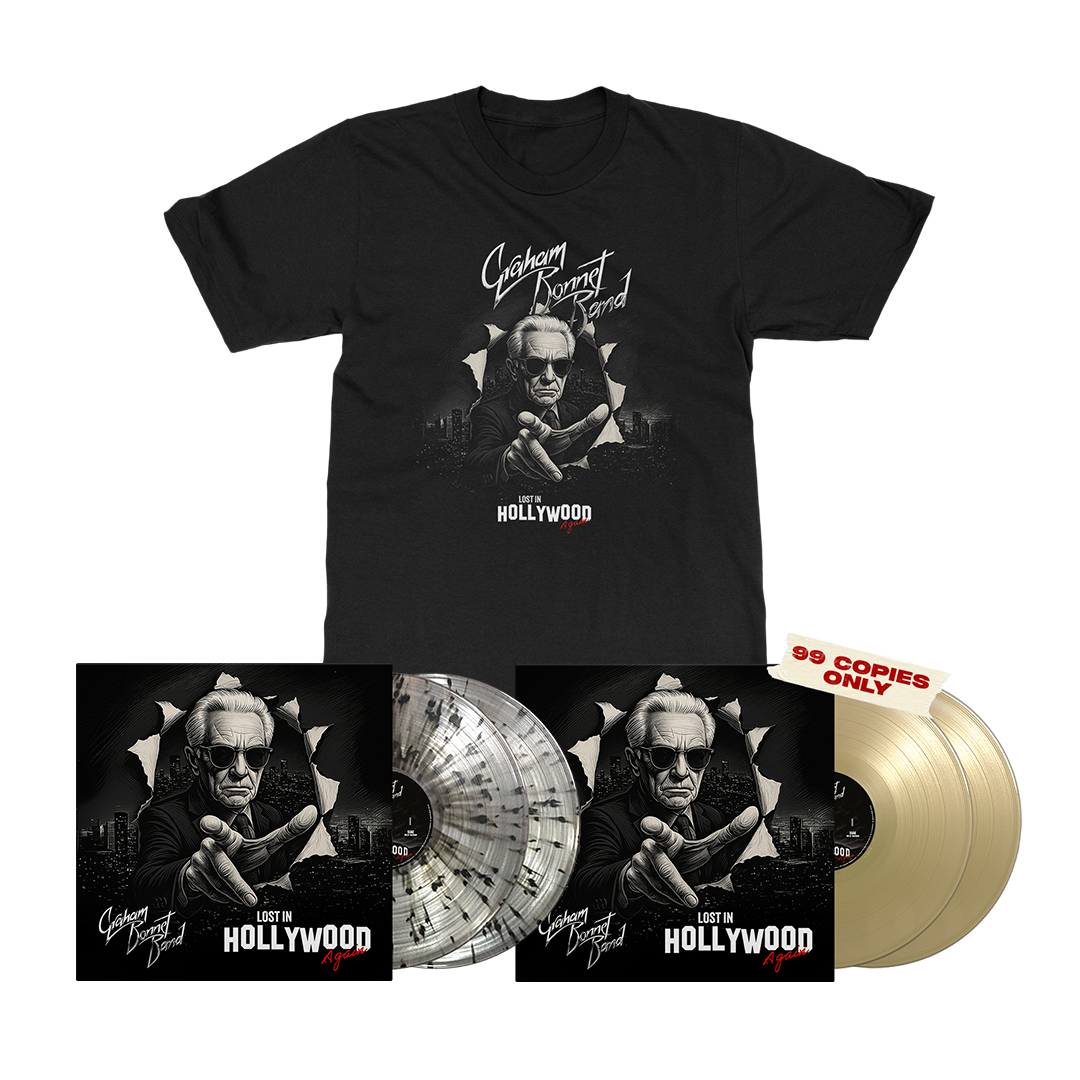 Graham Bonnet Band - Lost In Hollywood Again (Live) - Splatter Vinyl + Gold Vinyl + Tee