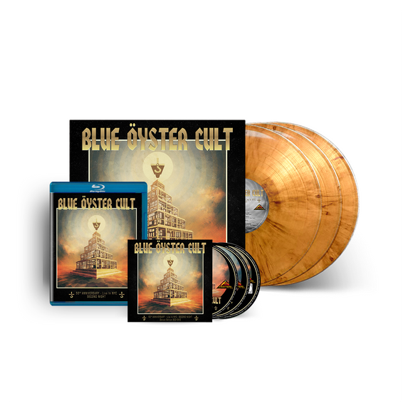 Blue Öyster Cult - 50th Anniversary Live: 2nd Night 2CD/DVD + BLURAY + 3LP (ORANGE MARBLE) Bundle