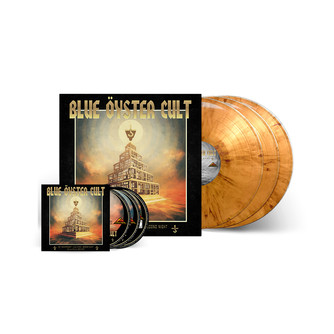 Blue Öyster Cult - 50th Anniversary Live: Second Night 2CD/DVD + 3LP (ORANGE MARBLE) Bundle