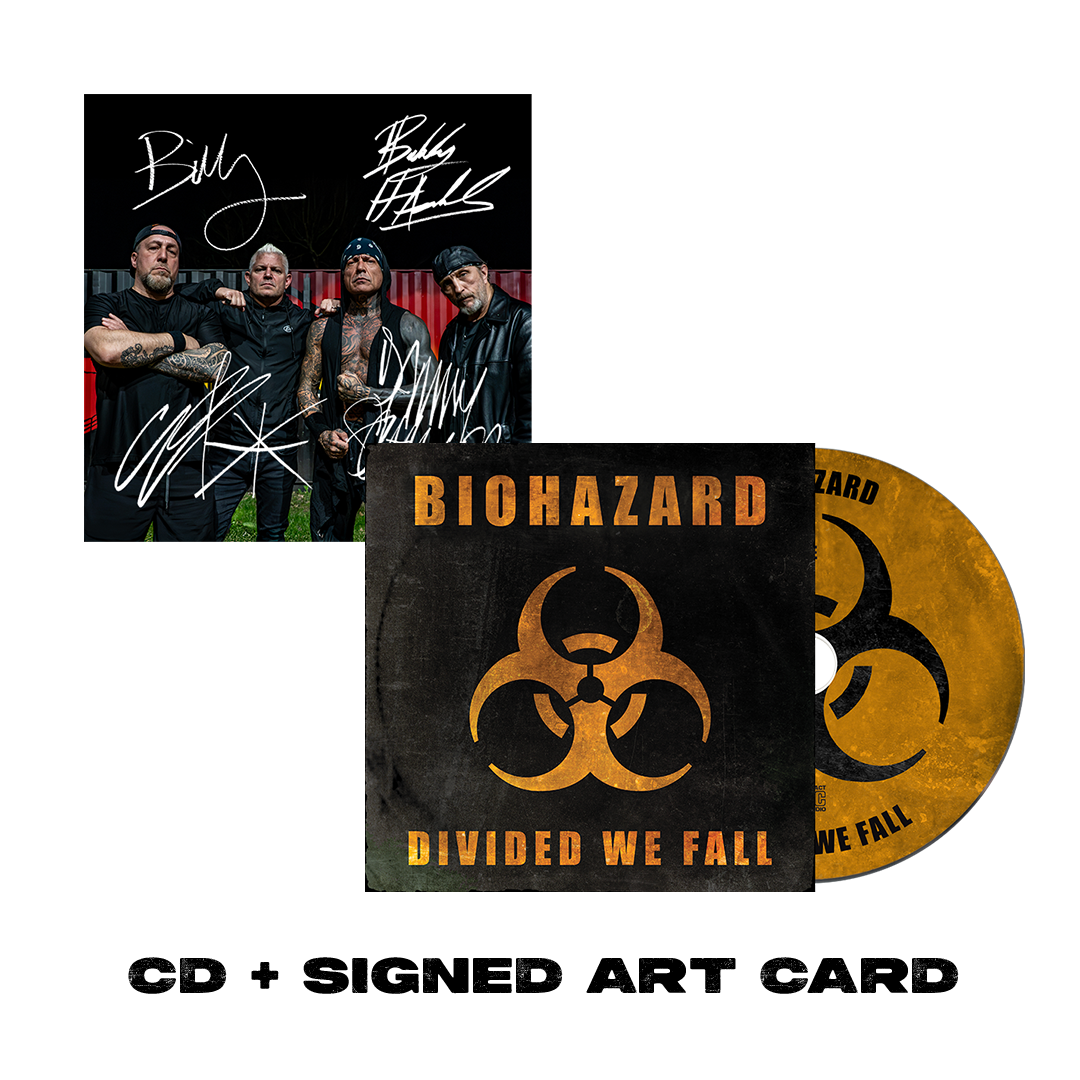 Biohazard - Divided We Fall - CD + Signed Art Card Bundle