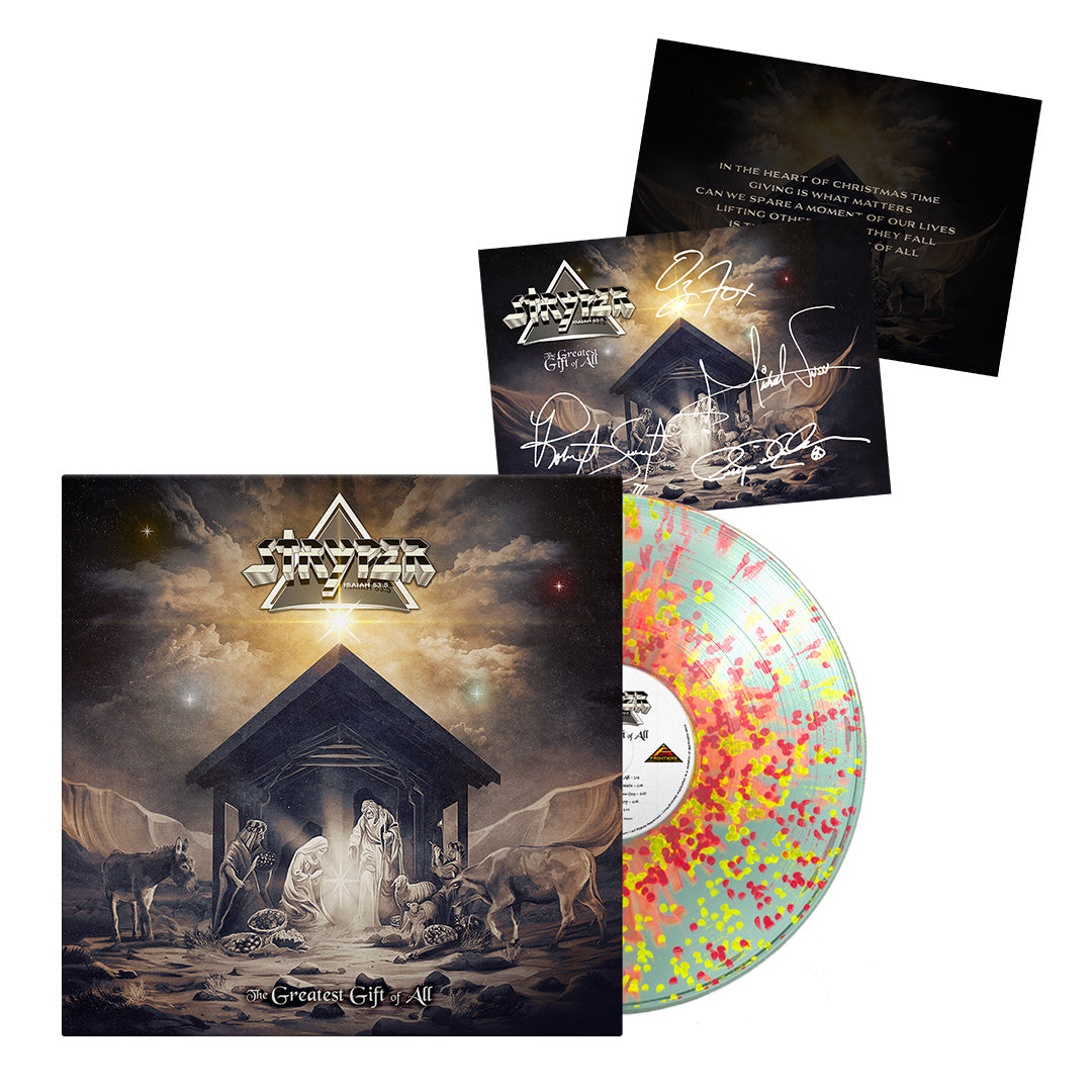 Stryper - The Greatest Gift Of All - Christmas Lights Vinyl + Signed Christmas Card