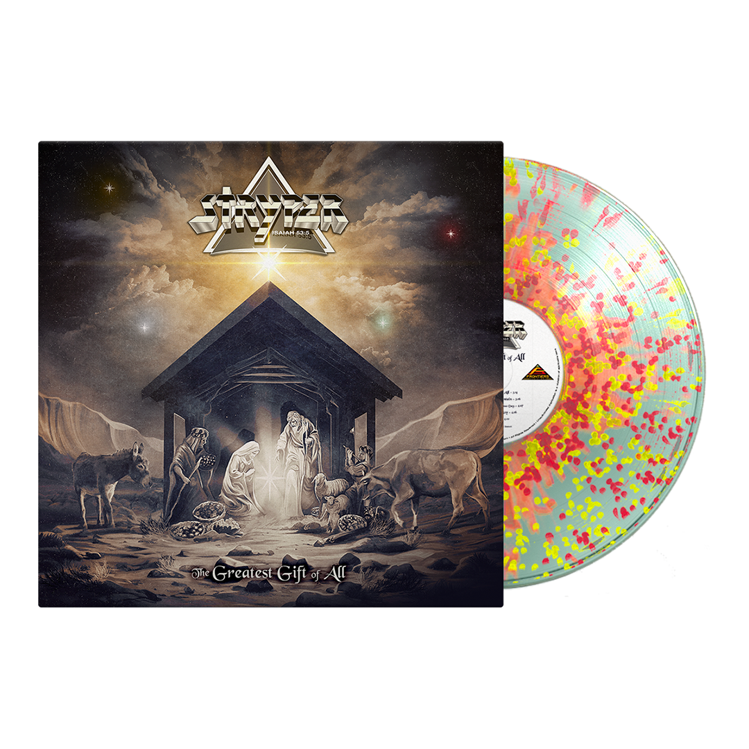 Stryper - The Greatest Gift Of All - Christmas Lights: Coke Bottle Clear/Red & Yellow Splatter