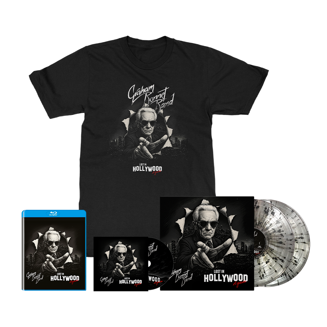 Graham Bonnet Band - Lost In Hollywood Again (Live) - CD + Splatter Vinyl + Blu Ray + Tee