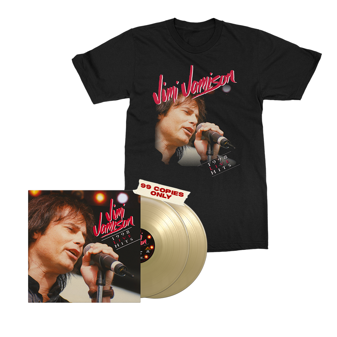 Jimi Jamison - 1998 Live Hits - Gold Vinyl Merch Bundle
