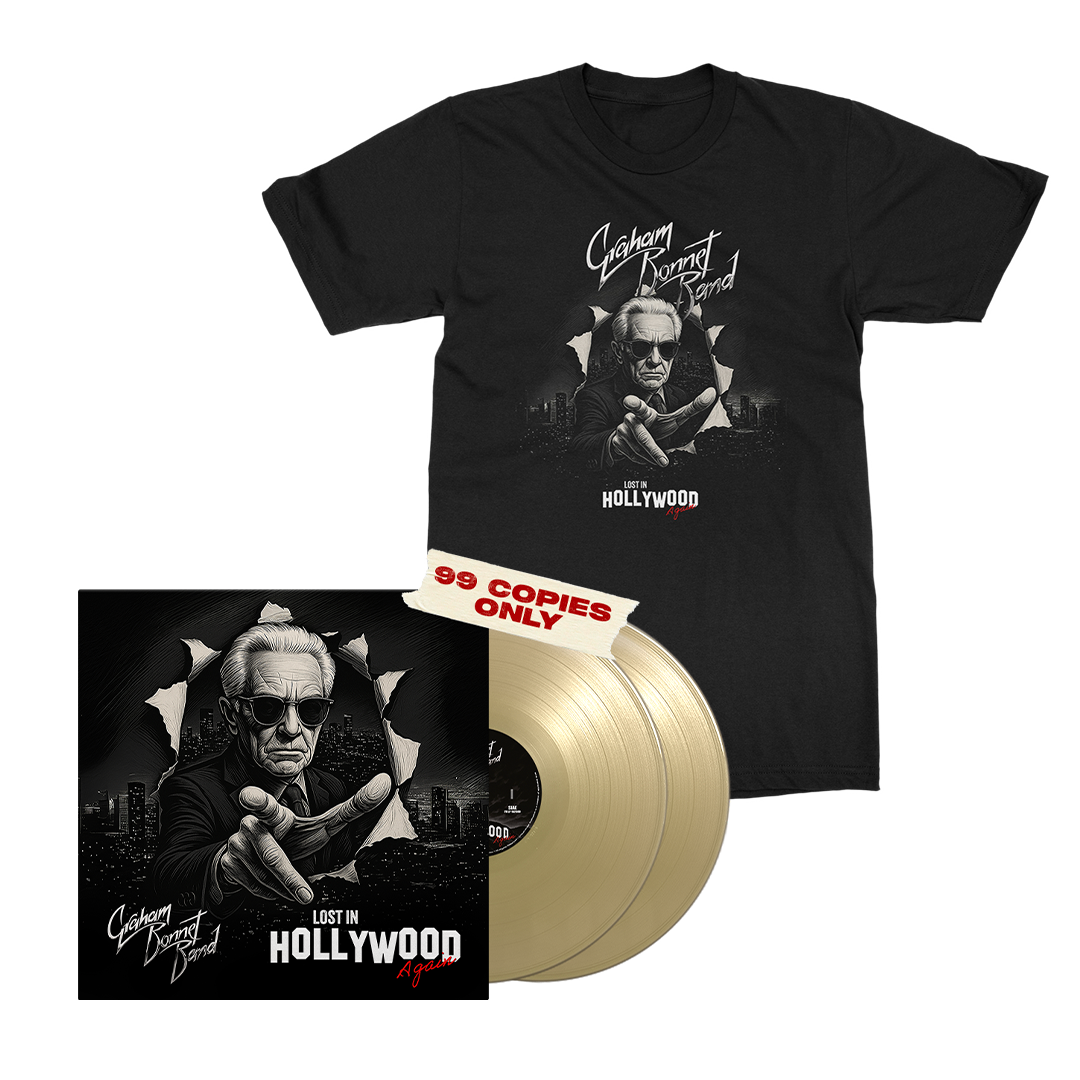 Graham Bonnet Band - Lost In Hollywood Again (Live) - Gold Vinyl + Tee