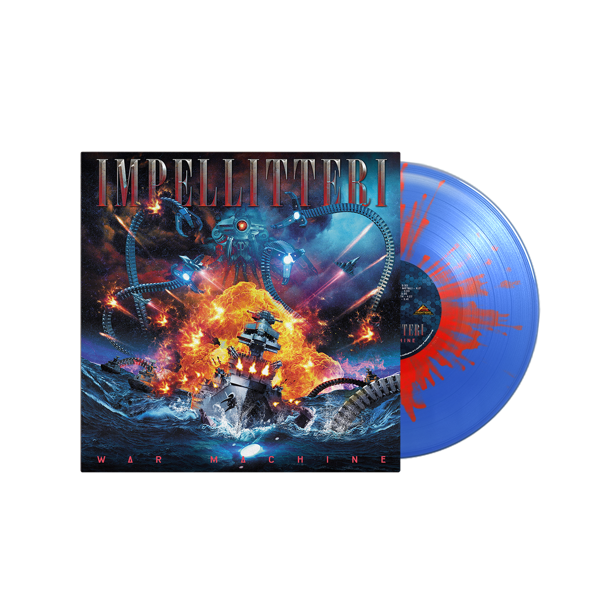 Impellitteri - War Machine - Blue/Red Splatter Vinyl LP