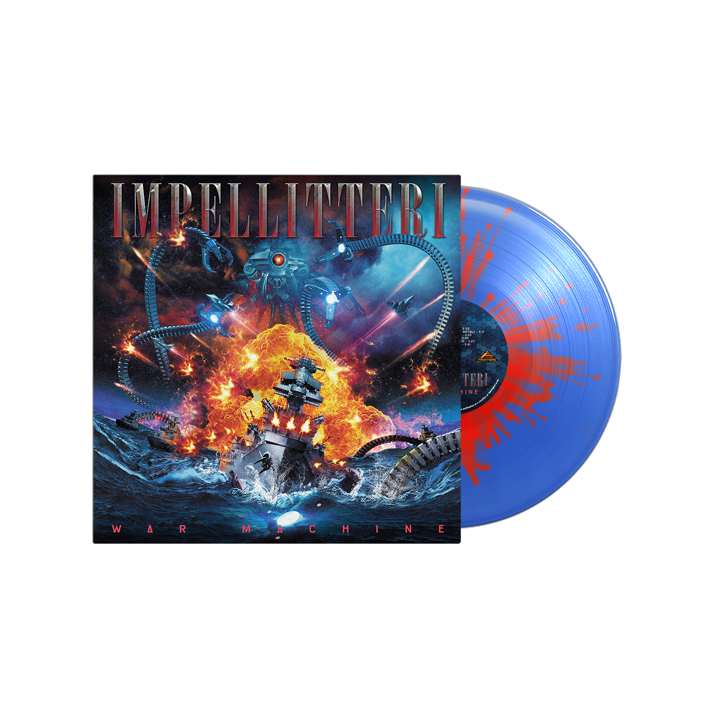 Impellitteri - War Machine - Blue/Red Splatter Vinyl LP