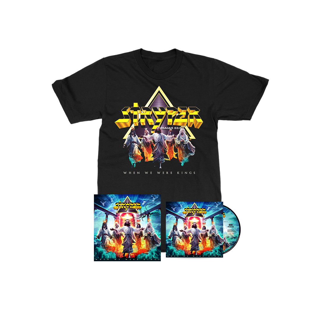 Stryper - When We Were Kings - CD / T-Shirt / Art Print (Signed By Michael Sweet) Bundle