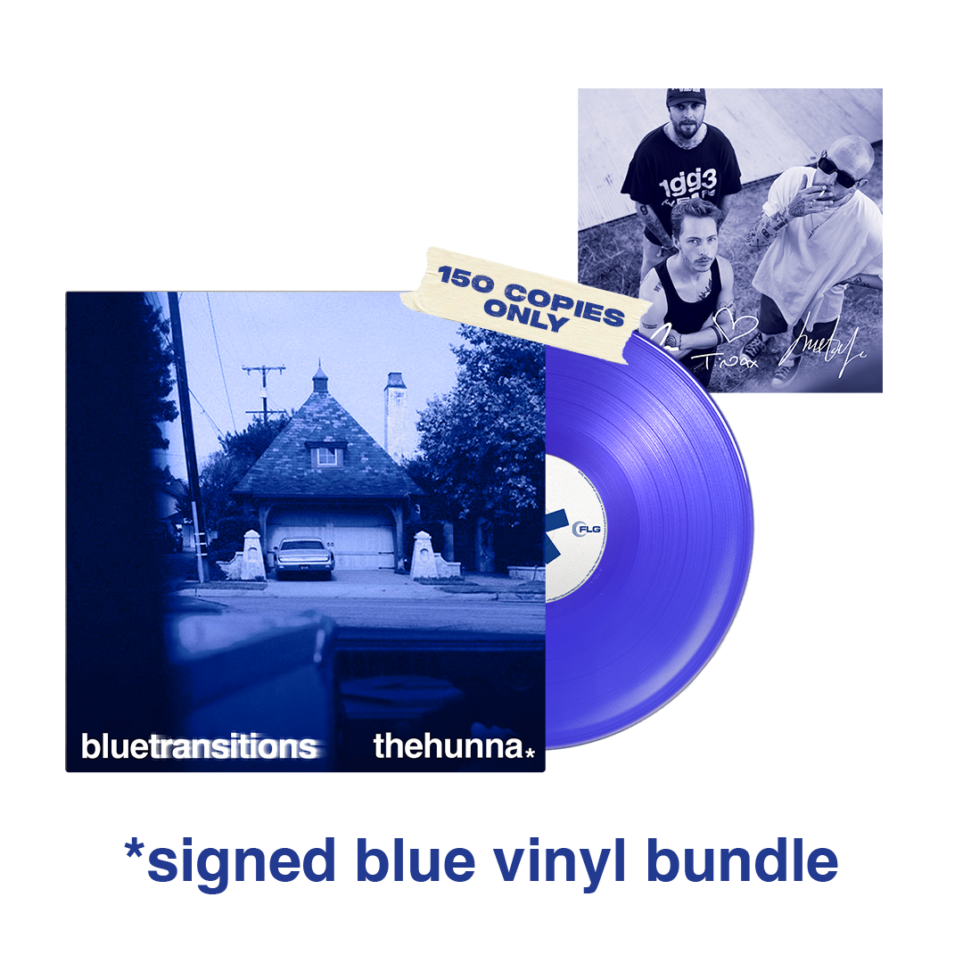 The Hunna - blue transitions - Signed Blue Vinyl Bundle