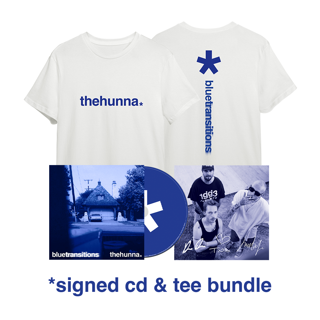 The Hunna - blue transitions - Signed CD & Tee Bundle