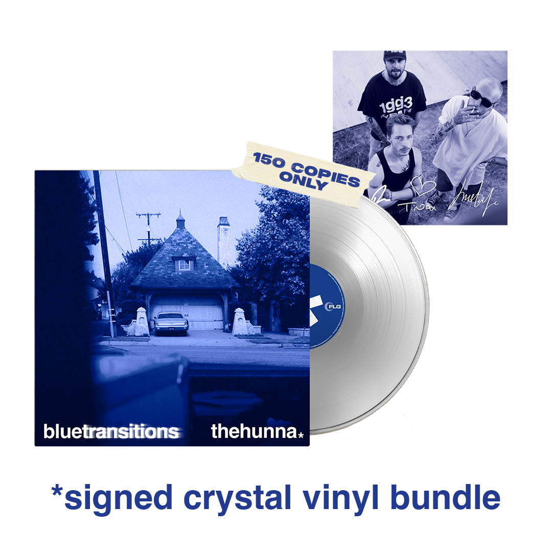 The Hunna - blue transitions - Signed Crystal Vinyl Bundle
