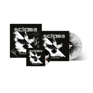 Eclipse - Megalomanium II - CD / Crystal Black Splatter LP / Signed Print Bundle