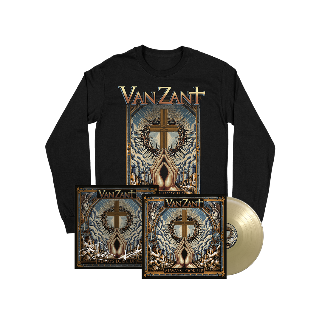 Van Zant - Always Look Up - Gold LP, Longsleeve, Art Card (signed)