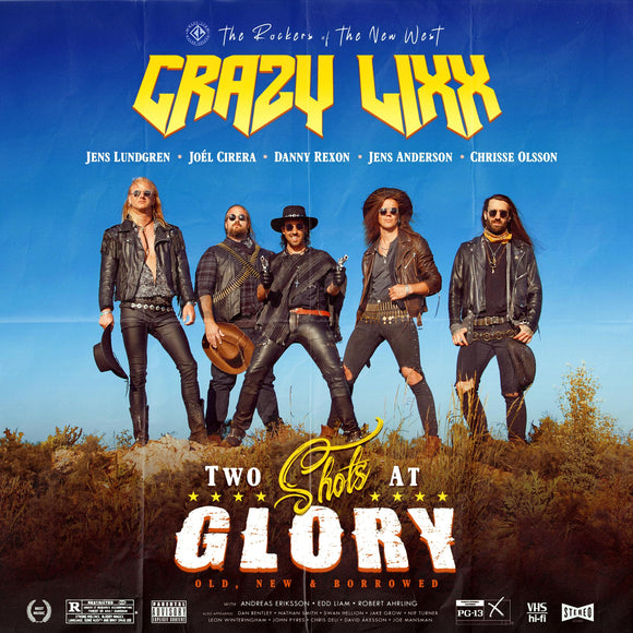 CRAZY LIXX - Two Shots At Glory - Blue 2xLP